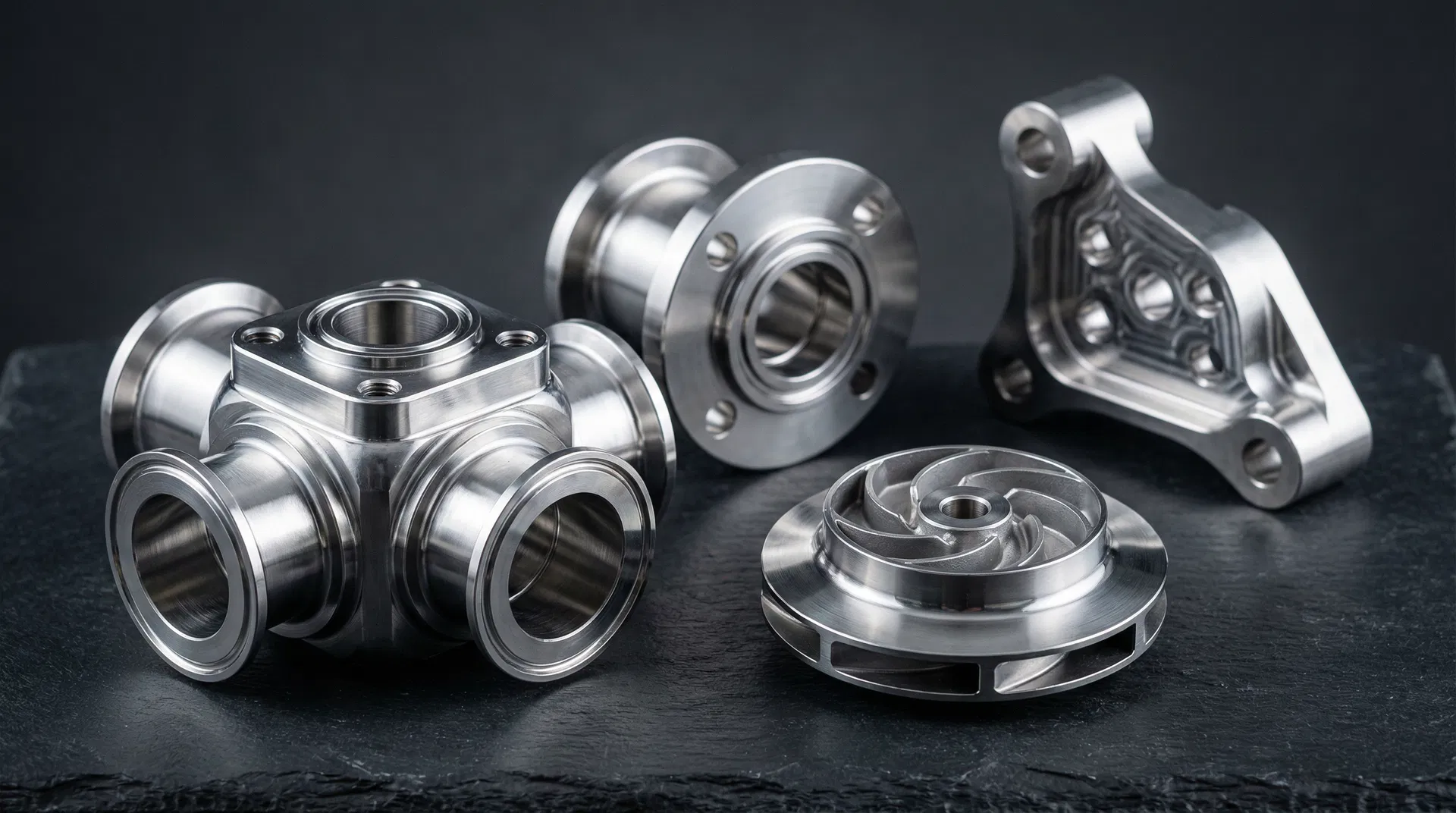 Precision custom stainless steel investment cast and CNC machined parts